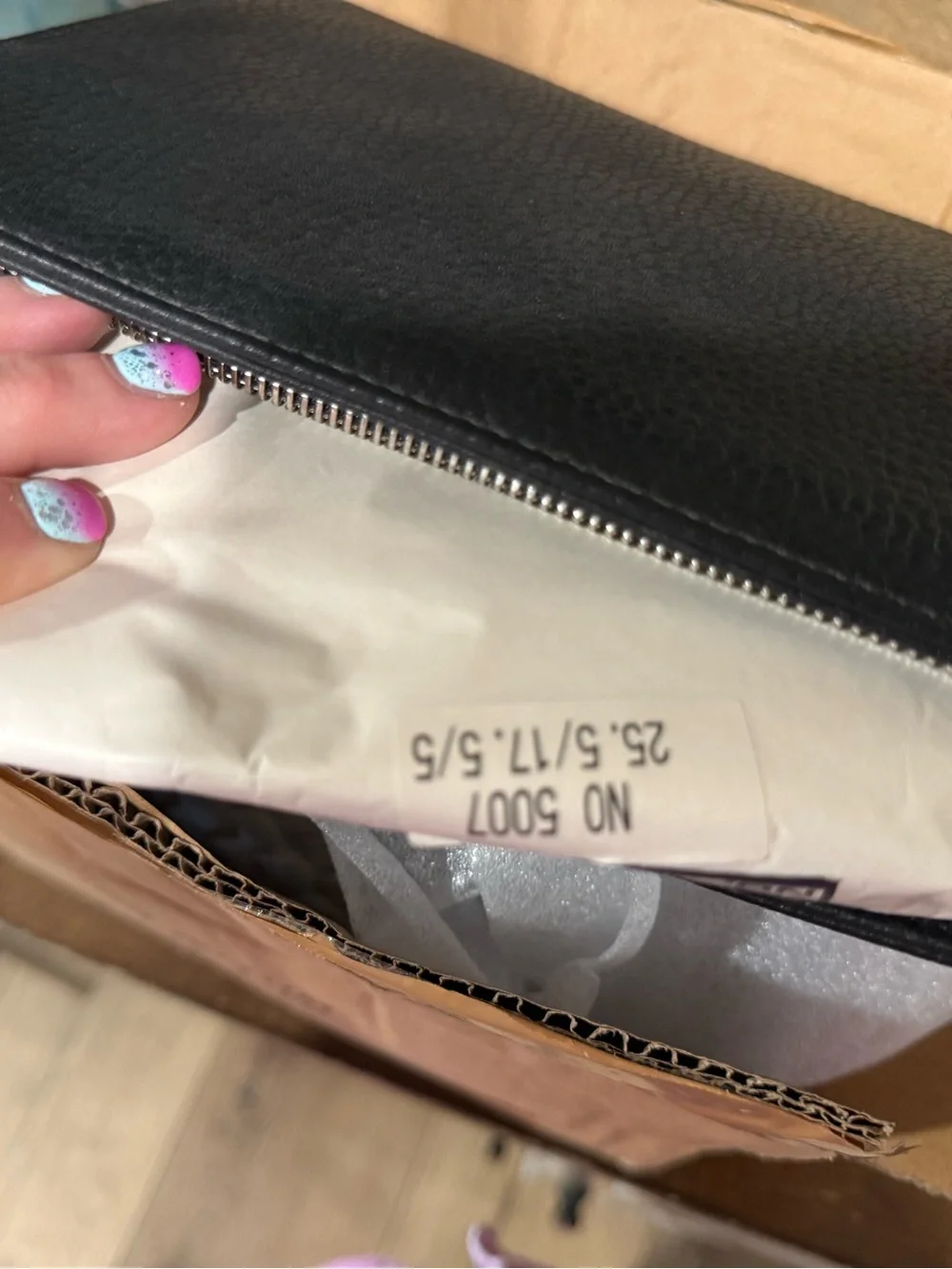 Burberry London black pebbled leather clutch, brand new.